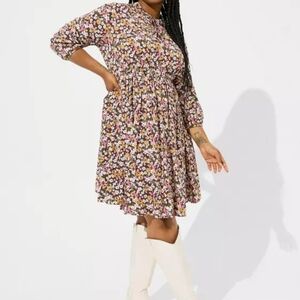 Torrid Multicolor Floral Dress | Size 1X - NWT